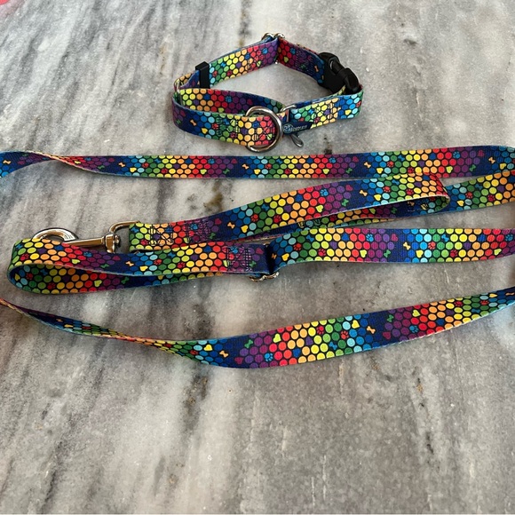 2 Hounds Designs Martingale Collar and Leash - Picture 2 of 3
